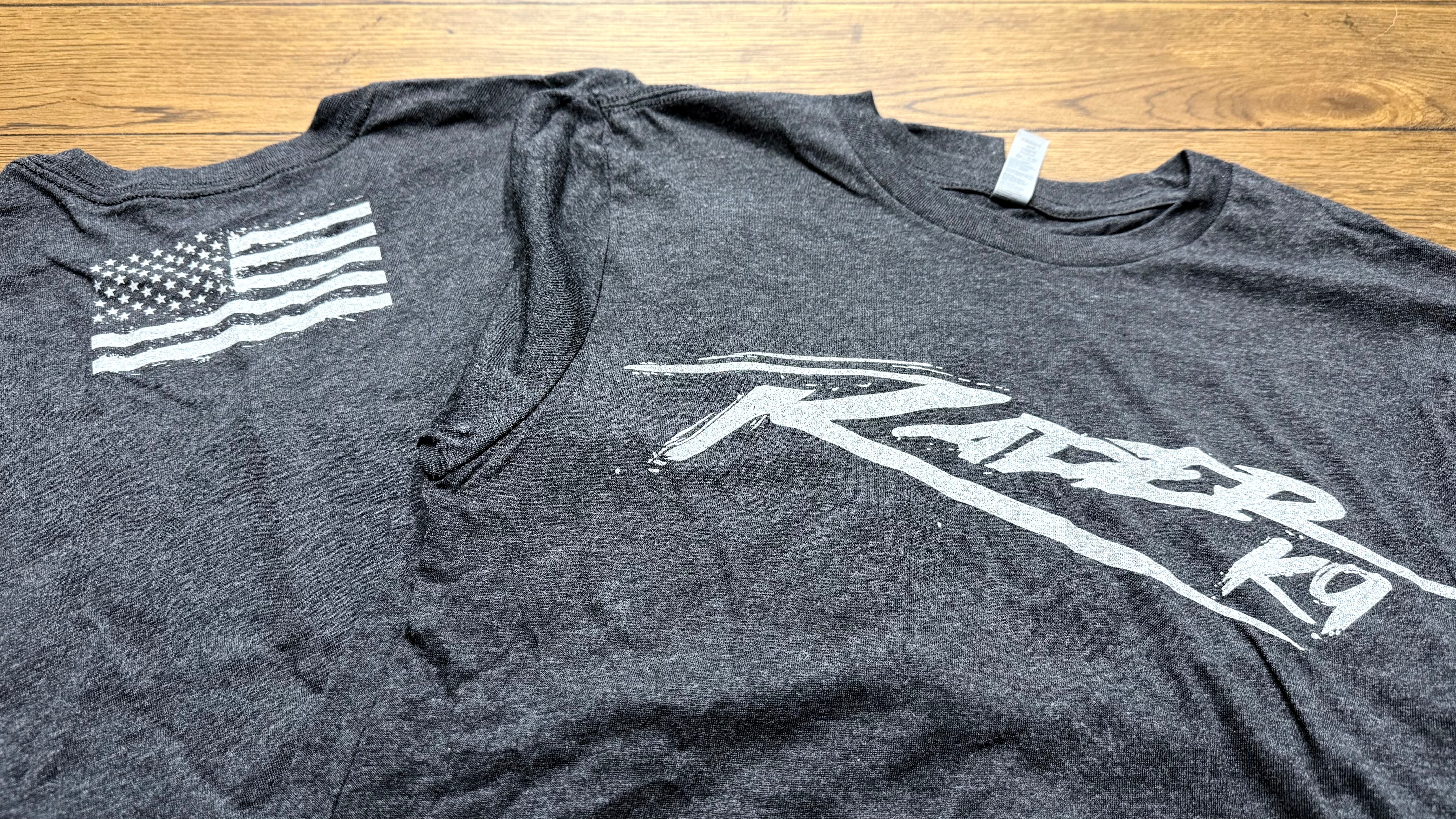 Rader K9 T-Shirts with US Flag (Next Level 1610 - Vintage Black with G